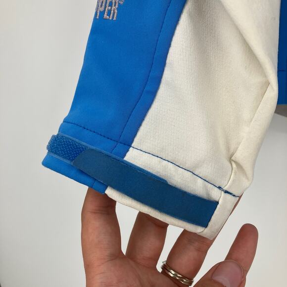 The North Face Flight Series Blue White Windstopper Full Zip Track Jacket Coat - Picture 11 of 15